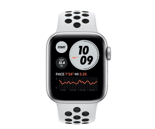 Apple Watch Nike SE GPS 40mm Silver Aluminum Case w. Pure Platinum/Black Nike Sport B. (MYYD2) б/у